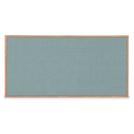 United Visual Products Combo Board, 96"x48", Black Frame/White Porcelain & Rubber UVDECORK9648B-WHTPORC-RUBBER